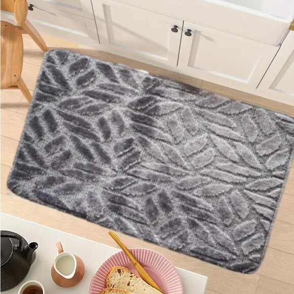 Windsor Gray 18X30'' Accent Rug Non-Slip - Picture 3 of 4